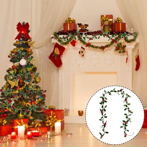 decorative flowers & wreaths 6/8feet christmas garland artificial berry plants vine green red garden decoration home accessories
decorative flowers & wreaths 6/8feet christmas garland artificial berry plants vine green red garden decoration home accessories