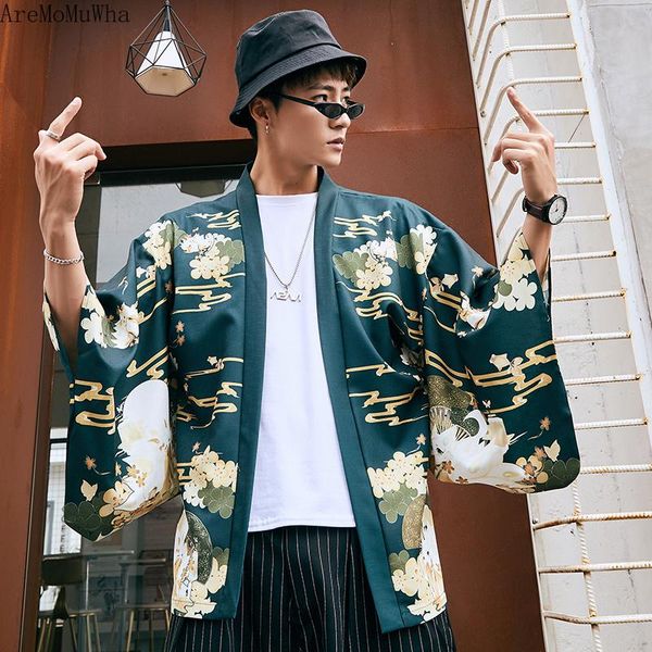 men's vests aremomuwha 2021 robe chinese wind cardigan and japanese style improved feather kimono jacket men women tide qx1284, Black;white
men's vests aremomuwha 2021 robe chinese wind cardigan and japanese style improved feather kimono jacket men women tide qx1284, Black;white