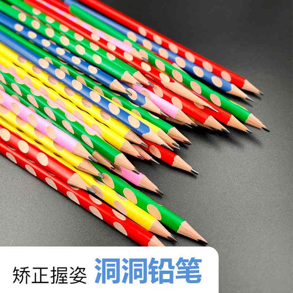 pencils hb triangle bar hole pencil primary school students eye care correction holding posture children lead
pencils hb triangle bar hole pencil primary school students eye care correction holding posture children lead