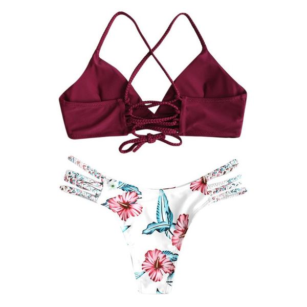 wwomen's bikini cut flower two piece swimsuit pushups swimwear beachwear women's, White;black
wwomen's bikini cut flower two piece swimsuit pushups swimwear beachwear women's, White;black