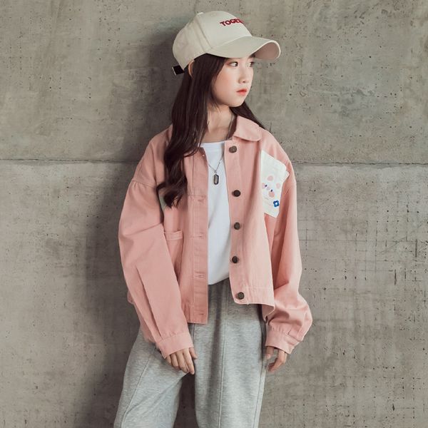 new girls clothes 2022 spring autumn girls loose-fitting jacket fashion casual white cowboy kids clothing, Blue;gray
new girls clothes 2022 spring autumn girls loose-fitting jacket fashion casual white cowboy kids clothing, Blue;gray