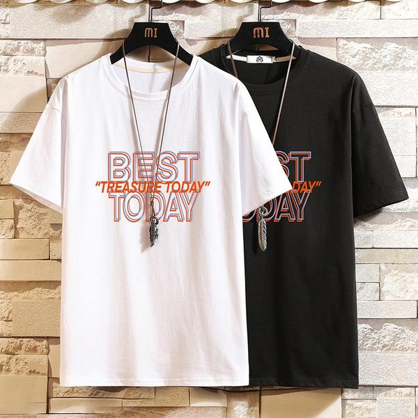 men's t-shirts 2021 summer short sleeves harajuku korea casual black white print streetwear hip hop t shirt for tees tshirt clothes, White;black
men's t-shirts 2021 summer short sleeves harajuku korea casual black white print streetwear hip hop t shirt for tees tshirt clothes, White;black
