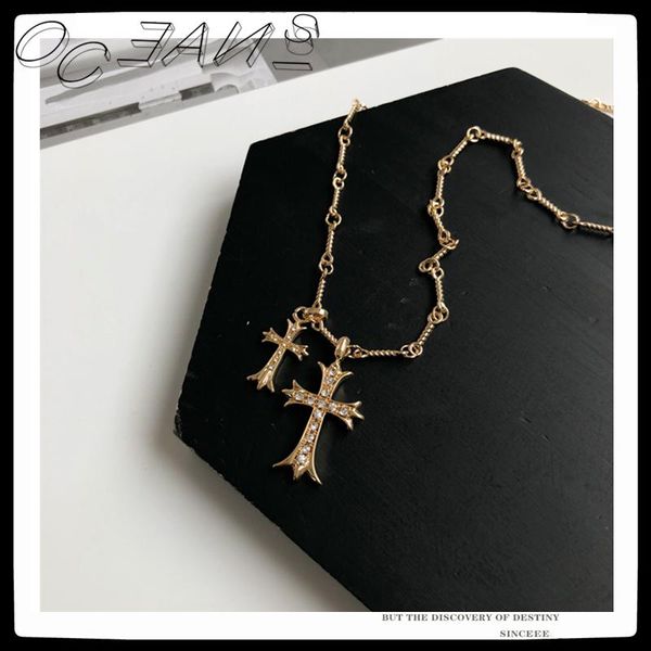 sexmara 20fw rock punk hip hop cross micro-inlaid zircon hand woven chain cool necklace for women men girls party jewelry chains, Silver
sexmara 20fw rock punk hip hop cross micro-inlaid zircon hand woven chain cool necklace for women men girls party jewelry chains, Silver