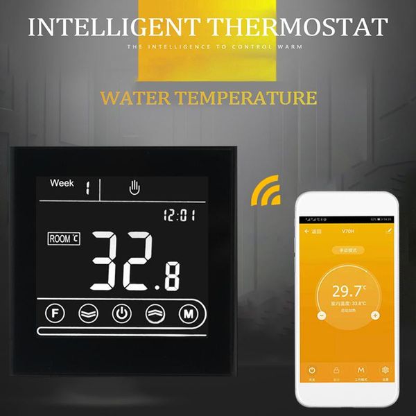smart home control 1pc wifi thermostat, electric floor heating water/gas boiler temperature remote controller for google home, alexa 2021
smart home control 1pc wifi thermostat, electric floor heating water/gas boiler temperature remote controller for google home, alexa 2021