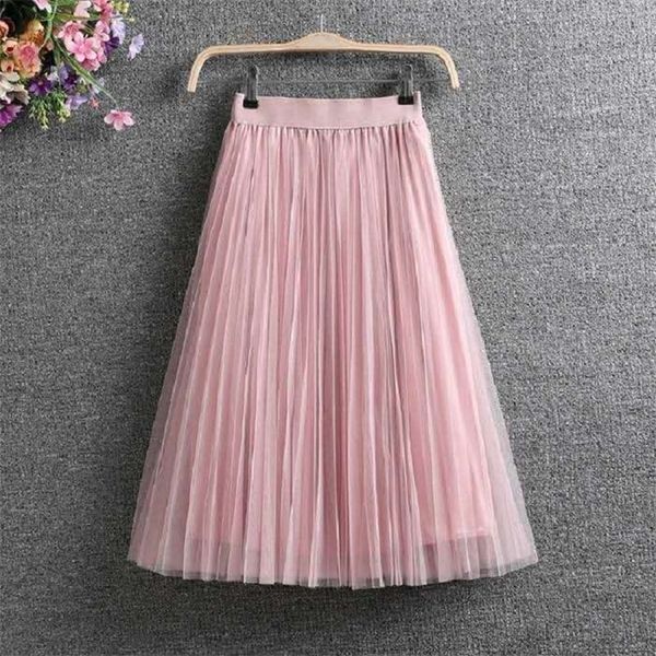 ladies vintage summer skirts womens casual elastic high waist elegant midi pleated mesh tutu skirt women tulle skirt female 210319, Black
ladies vintage summer skirts womens casual elastic high waist elegant midi pleated mesh tutu skirt women tulle skirt female 210319, Black