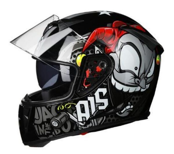 helmet men and women electric motorcycle personality full face cover type four seasons summer locomotive racing battery car safety equipment
helmet men and women electric motorcycle personality full face cover type four seasons summer locomotive racing battery car safety equipment