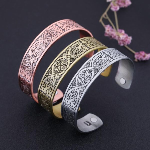 teamer celt irish knot bangles magnetic power hologram bracelets for women men vintage jewelry health caring bangle, Black
teamer celt irish knot bangles magnetic power hologram bracelets for women men vintage jewelry health caring bangle, Black