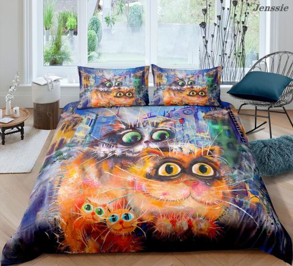 bedding sets fried cat printing set cartoon animal duvet cover child single double king quilt 2/3pcs comforter
bedding sets fried cat printing set cartoon animal duvet cover child single double king quilt 2/3pcs comforter