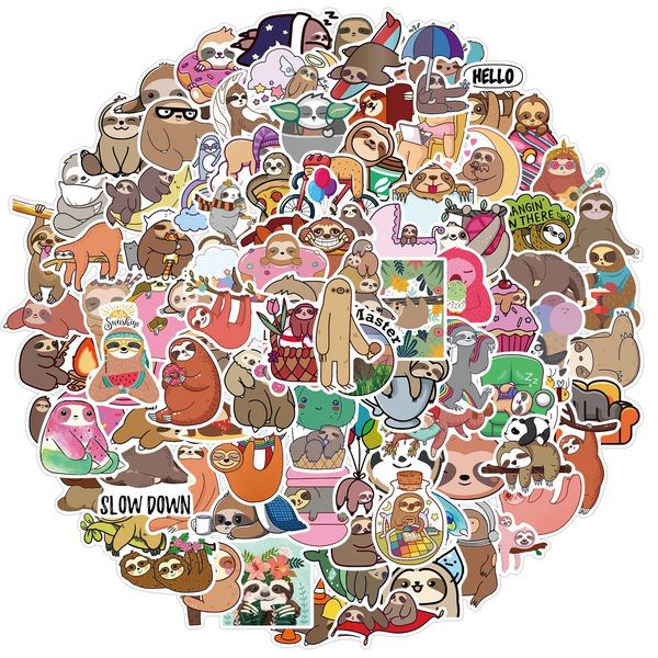 100 pcs mixed cartoon cute sloth graffiti skateboard stickers for car lappad bicycle motorcycle ps4 phone luggage decal pvc guitar fridge
100 pcs mixed cartoon cute sloth graffiti skateboard stickers for car lappad bicycle motorcycle ps4 phone luggage decal pvc guitar fridge