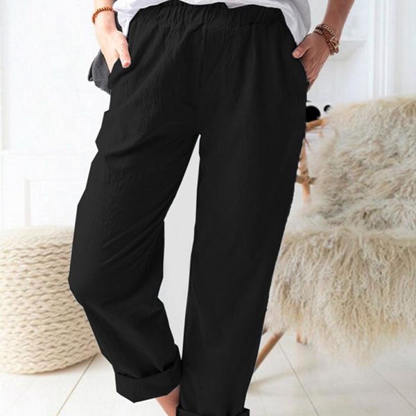 women's pants & capris women summer lounge casual elastic waist solid color wide leg rolled cuff spring autumn clothing, Black;white
women's pants & capris women summer lounge casual elastic waist solid color wide leg rolled cuff spring autumn clothing, Black;white