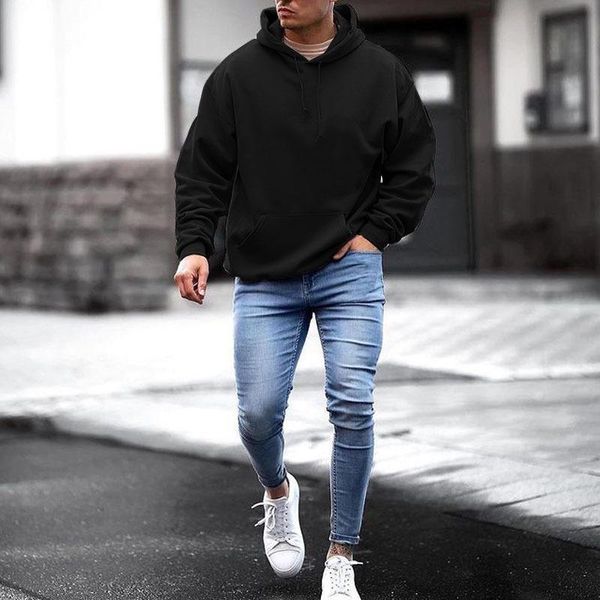 men's hoodies & sweatshirts casual loose drawstring design men autumn long sleeve pullover solid hooded for 2021 fashion streetwear, Black
men's hoodies & sweatshirts casual loose drawstring design men autumn long sleeve pullover solid hooded for 2021 fashion streetwear, Black