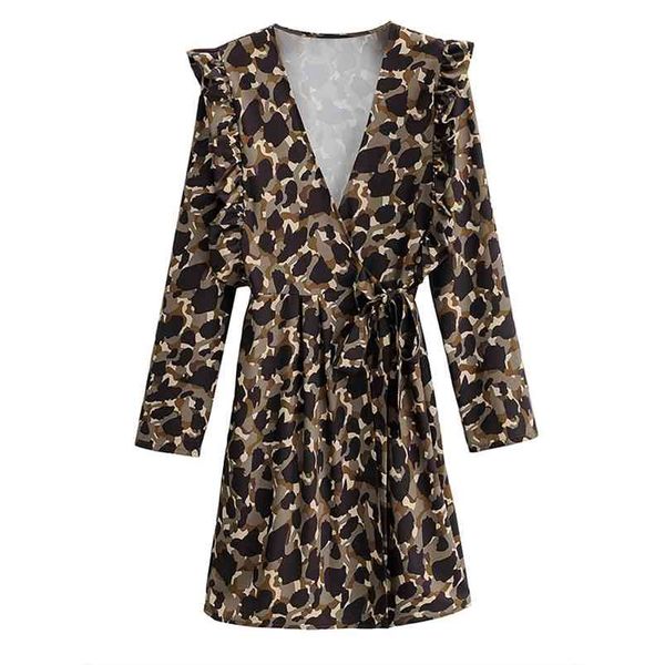 women vintage summer mini dress long sleeve ruffles wrap side bow tie v-neck female elegant print street dresses vestidos 210513, Black;gray
women vintage summer mini dress long sleeve ruffles wrap side bow tie v-neck female elegant print street dresses vestidos 210513, Black;gray