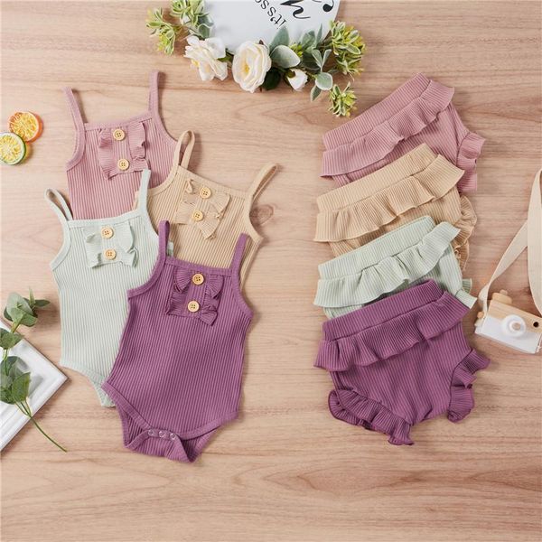 clothing sets 2021 fashion born toddler baby girls clothes solid sleeveless romper ruffle shorts 2pcs outfit summer set, White
clothing sets 2021 fashion born toddler baby girls clothes solid sleeveless romper ruffle shorts 2pcs outfit summer set, White