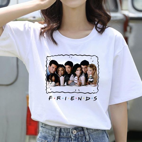 women's t-shirt women t-shirts femme clothes female harajuku summer 90s tshirt streetwear friend tv show, White
women's t-shirt women t-shirts femme clothes female harajuku summer 90s tshirt streetwear friend tv show, White