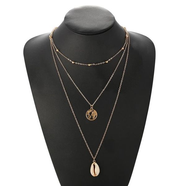 pendant necklaces simple shell multi-layer necklace women bohemian beach beads tassel chain choker, Silver
pendant necklaces simple shell multi-layer necklace women bohemian beach beads tassel chain choker, Silver
