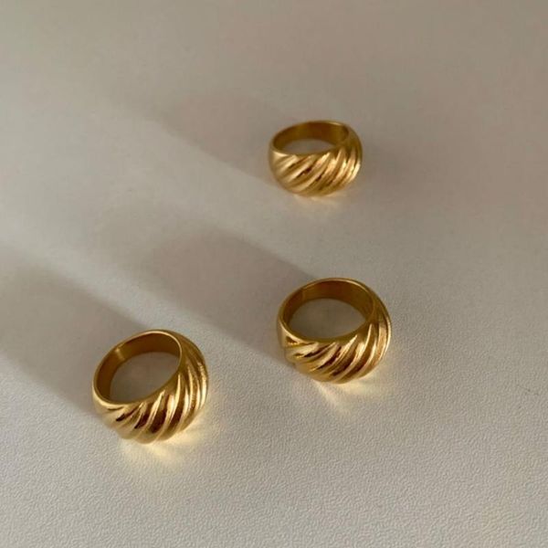 nobal 18k gold stainless steel twisted croissants threads rings for minimalist chunky rings vintage jewelry, Golden;silver
nobal 18k gold stainless steel twisted croissants threads rings for minimalist chunky rings vintage jewelry, Golden;silver
