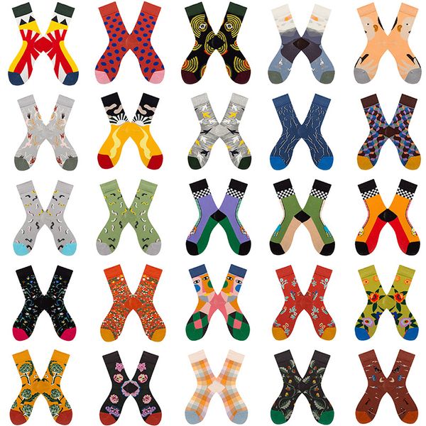 2021 colorful trendy men's and women's socks in high-tube cotton multi-pattern all-match trend wholesale, Black
2021 colorful trendy men's and women's socks in high-tube cotton multi-pattern all-match trend wholesale, Black