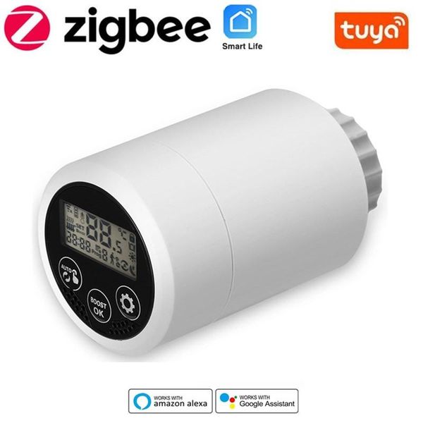 smart home control tuya zigbee thermostat thermal head radiator valve trv programmable thermovalve temperature controller support alexa
smart home control tuya zigbee thermostat thermal head radiator valve trv programmable thermovalve temperature controller support alexa