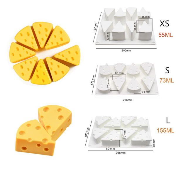 baking moulds 6/8 cavities 3d cheese mousse mould brownie chocolate cake silicone mold decorating tool diy soap accessories
baking moulds 6/8 cavities 3d cheese mousse mould brownie chocolate cake silicone mold decorating tool diy soap accessories
