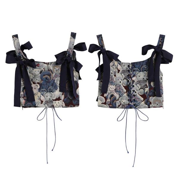 belts p8db crop bear tank for women backless bustier corset vest summer printed sleeveless ladies, Black;brown
belts p8db crop bear tank for women backless bustier corset vest summer printed sleeveless ladies, Black;brown