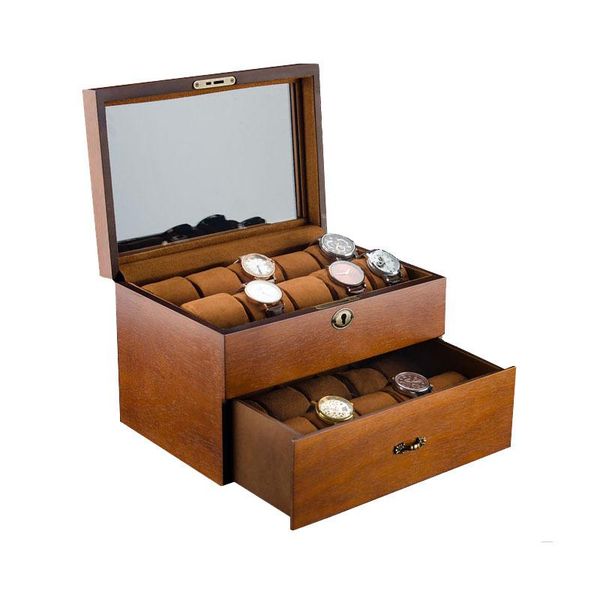 watch boxes & cases luxury double layer box organizer 20 slots retro case wood jewelry bracelets mechanical storage gift, Black;blue
watch boxes & cases luxury double layer box organizer 20 slots retro case wood jewelry bracelets mechanical storage gift, Black;blue
