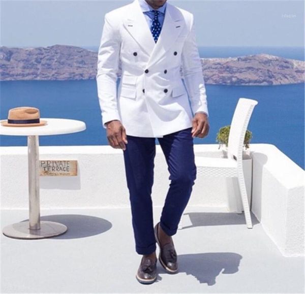 men's suits & blazers double-breasted lapel custom groomsmen groom tuxedos man suit mens wedding bridegroom (jacket+pants), White;black
men's suits & blazers double-breasted lapel custom groomsmen groom tuxedos man suit mens wedding bridegroom (jacket+pants), White;black