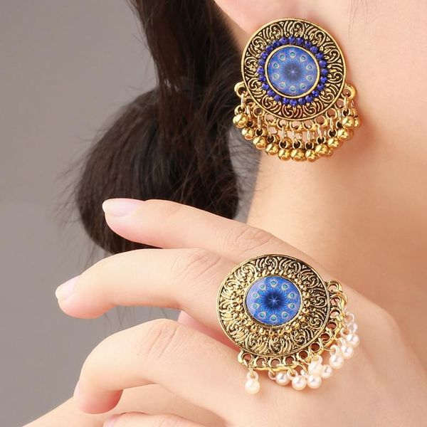 earrings & necklace ancient pendant for women bell pearl tassel ring set bohemian ethnic exaggerated earring jhumka jewelry, Silver
earrings & necklace ancient pendant for women bell pearl tassel ring set bohemian ethnic exaggerated earring jhumka jewelry, Silver