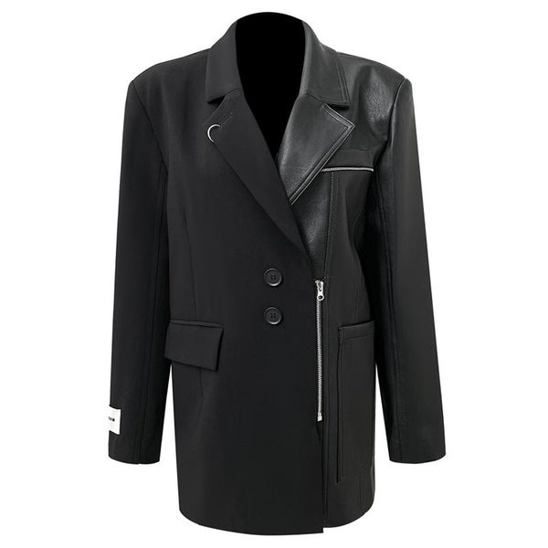 women's suits & blazers black pu leather big size women elegant lapel long sleeve loose fit jacket fashion tide spring autumn 2021 blaz, White;black
women's suits & blazers black pu leather big size women elegant lapel long sleeve loose fit jacket fashion tide spring autumn 2021 blaz, White;black