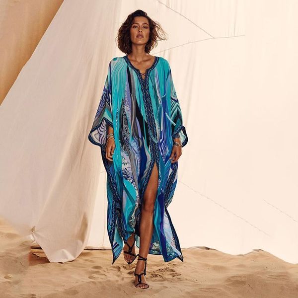 beach blouse positioning printing robe style loose sunscreen bikini outer fashion summer beachware 2021 women's swimwear, White;black
beach blouse positioning printing robe style loose sunscreen bikini outer fashion summer beachware 2021 women's swimwear, White;black