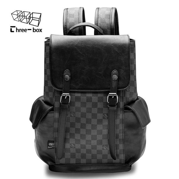 fashion backpacks for men women high-end plaid synthetic leather retro casual book bag shoulders travel mochila school bags backpack
fashion backpacks for men women high-end plaid synthetic leather retro casual book bag shoulders travel mochila school bags backpack