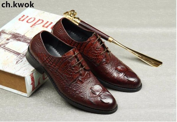dress shoes ch.kwok crocodile wine red mens oxfords genuine leather men wedding party formal breathable lace up, Black
dress shoes ch.kwok crocodile wine red mens oxfords genuine leather men wedding party formal breathable lace up, Black