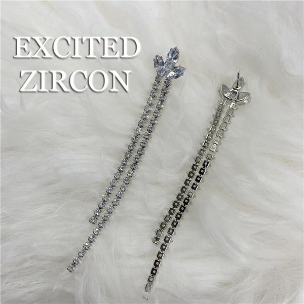 romantic luxury exquisite long chain crystal flower zircon jewelry earrings fashion elegant date party glamour women's dangle & chandel, Silver
romantic luxury exquisite long chain crystal flower zircon jewelry earrings fashion elegant date party glamour women's dangle & chandel, Silver