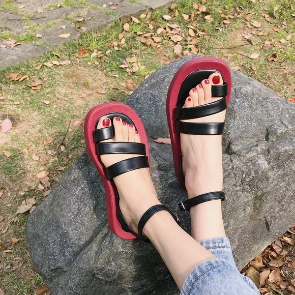 summer :sandals students' platform shoes with fashionable toes, beach shoes, buckles, and color flat comfortable women sandal sandals, Black
summer :sandals students' platform shoes with fashionable toes, beach shoes, buckles, and color flat comfortable women sandal sandals, Black