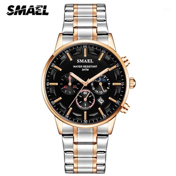 fashion men watches analog quartz watch 30m waterproof chronograph sport date full steel wristwatches montre homme, Slivery;brown
fashion men watches analog quartz watch 30m waterproof chronograph sport date full steel wristwatches montre homme, Slivery;brown