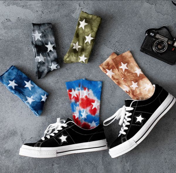 new couples men and women socks cotton colorful star tie-dye harajuku happy funny cute hiphop skateboard weed tube socks, White;pink
new couples men and women socks cotton colorful star tie-dye harajuku happy funny cute hiphop skateboard weed tube socks, White;pink
