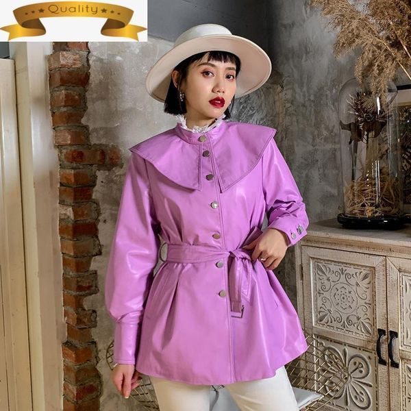women jacket genuine leather korean style fashion women's sheepskin coat female vintage spring autumn clothing 2021 j7708 & faux, Black
women jacket genuine leather korean style fashion women's sheepskin coat female vintage spring autumn clothing 2021 j7708 & faux, Black
