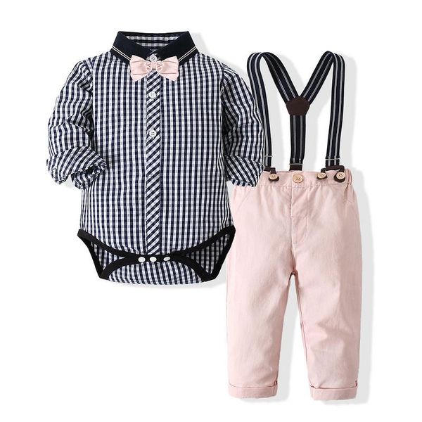 clothing sets kimocat baby boy gentleman suit, plaid long-sleeved jumpsuit shirt + bow tie pink suspender trousers suit 6 months-3 years, White
clothing sets kimocat baby boy gentleman suit, plaid long-sleeved jumpsuit shirt + bow tie pink suspender trousers suit 6 months-3 years, White
