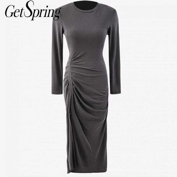 getspring women dress long sleeve asymmetry es woman black vintage irregular summer fashion 210601, Black;gray
getspring women dress long sleeve asymmetry es woman black vintage irregular summer fashion 210601, Black;gray