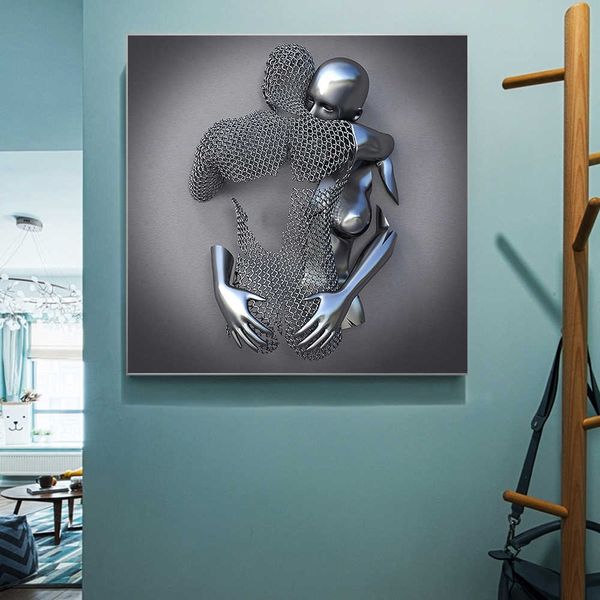 metal figure statue art canvas painting abstract romantic posters and prints wall art picture modern living room home decoration
metal figure statue art canvas painting abstract romantic posters and prints wall art picture modern living room home decoration