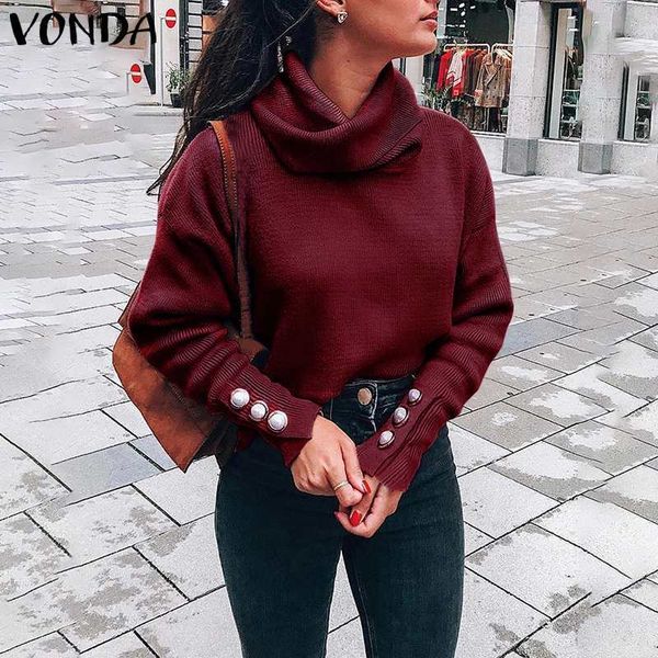 blouses women sweater spring winter 2021 vonda autumn long sleeve and blouses female turtleneck blouse bohemian blusas, White
blouses women sweater spring winter 2021 vonda autumn long sleeve and blouses female turtleneck blouse bohemian blusas, White