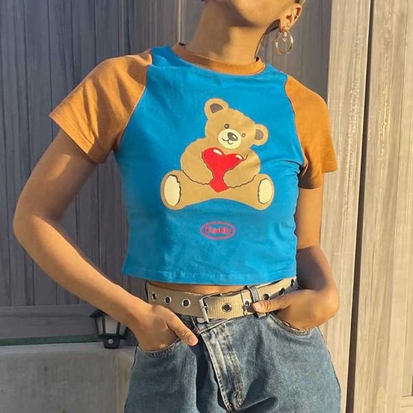 kawaii animal short-sleeved t-shirt summer girl round neck tshirt bear print tee shirt for women 2000s aesthetic 210712, White
kawaii animal short-sleeved t-shirt summer girl round neck tshirt bear print tee shirt for women 2000s aesthetic 210712, White