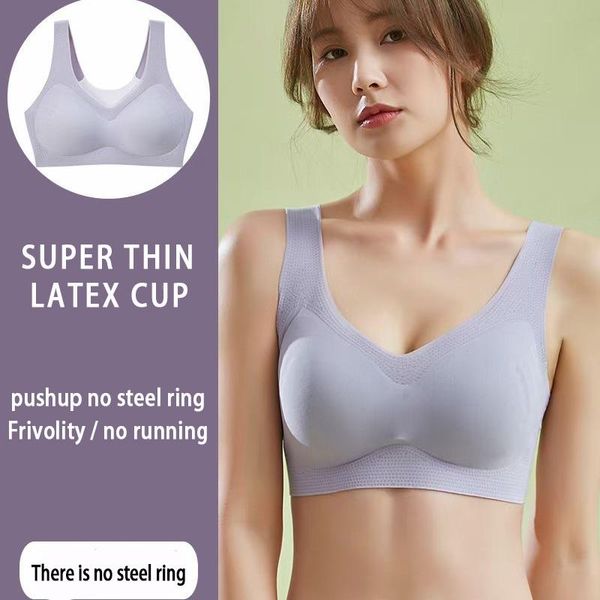 bras sports traceless underwear women's summer ice silk no steel ring thin small chest gathered bra breathable vest style back, Red;black
bras sports traceless underwear women's summer ice silk no steel ring thin small chest gathered bra breathable vest style back, Red;black