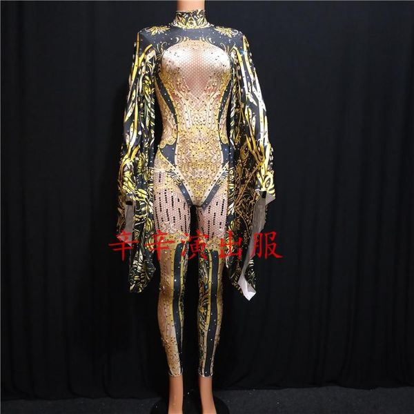 women's jumpsuits & rompers gold printed jumpsuit big butterfly sleeve outfit set nightclub prom party show costume female singer st, Black;white
women's jumpsuits & rompers gold printed jumpsuit big butterfly sleeve outfit set nightclub prom party show costume female singer st, Black;white