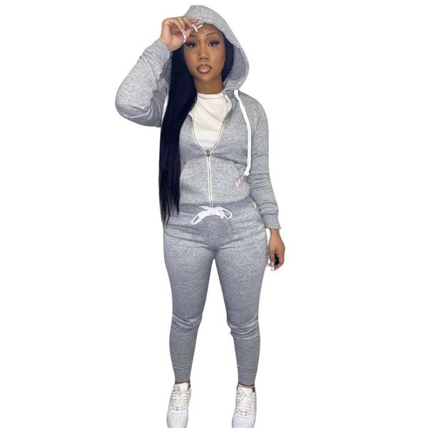 women's two piece pants autumn and winter solid color tracksuit thin leg slim hooded sweater drawstring two-piece set, White
women's two piece pants autumn and winter solid color tracksuit thin leg slim hooded sweater drawstring two-piece set, White