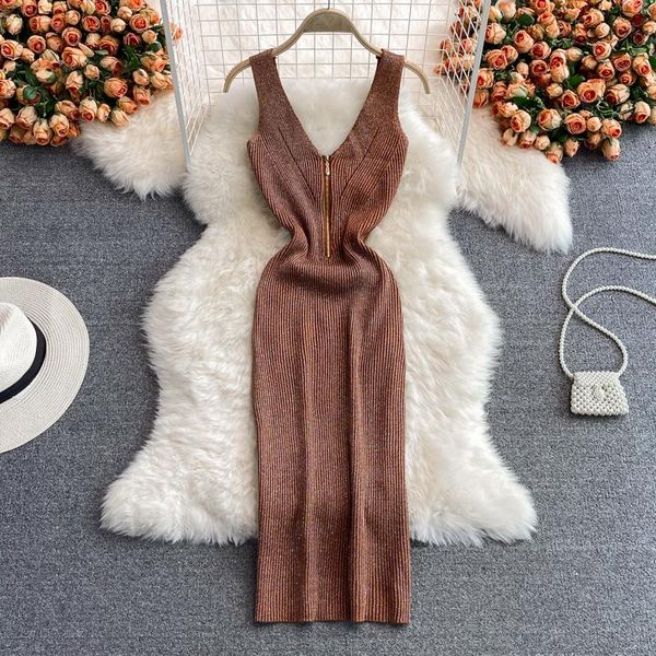 casual dresses summer 2021 goddess girl khaki dress women waist elastic bright silk knitted ladies celebrity vest, Black;gray
casual dresses summer 2021 goddess girl khaki dress women waist elastic bright silk knitted ladies celebrity vest, Black;gray