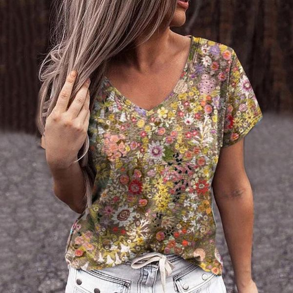 women's t-shirt floral print t shirt womens casual short sleeve v-neck loose camisetas mujer manga corta vintage koszulki, White
women's t-shirt floral print t shirt womens casual short sleeve v-neck loose camisetas mujer manga corta vintage koszulki, White