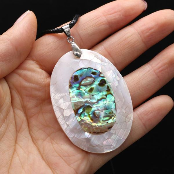 pendant necklaces fashion natural mother-of-pearl shell necklace oval jewelry leather rope chain party gift, Silver
pendant necklaces fashion natural mother-of-pearl shell necklace oval jewelry leather rope chain party gift, Silver