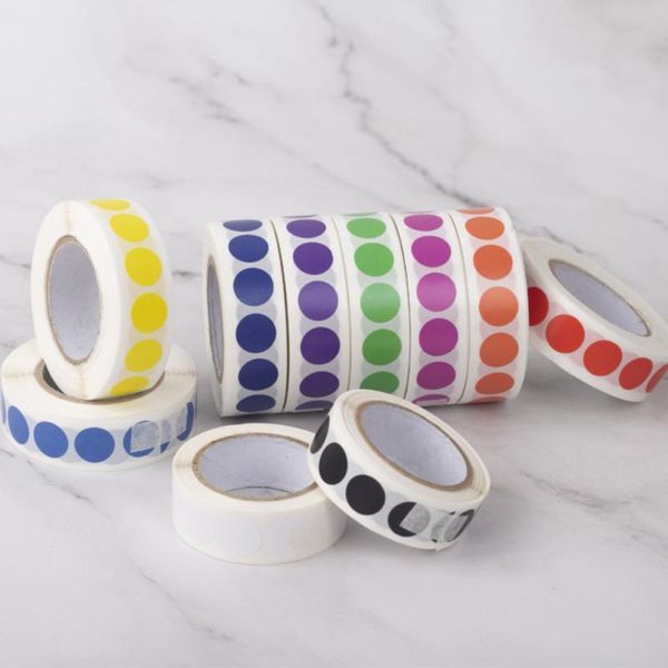 gift wrap 1000pcs/roll chroma label color code dot labels stickers red, green, white,yellow,blue,pink,black,stationery
gift wrap 1000pcs/roll chroma label color code dot labels stickers red, green, white,yellow,blue,pink,black,stationery