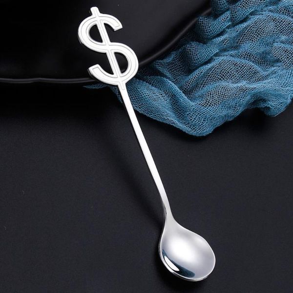 spoons 304 stainless steel creative dollar sign head coffee stirring spoon polished dessert dinner flatware for eating kitchen (
spoons 304 stainless steel creative dollar sign head coffee stirring spoon polished dessert dinner flatware for eating kitchen (