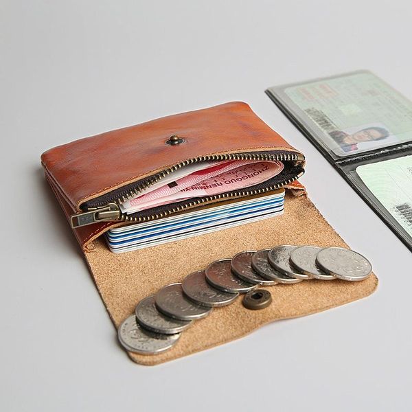 hand made retro men's leather wallet short and women's change purse mini coin holder wallets, Red;black
hand made retro men's leather wallet short and women's change purse mini coin holder wallets, Red;black